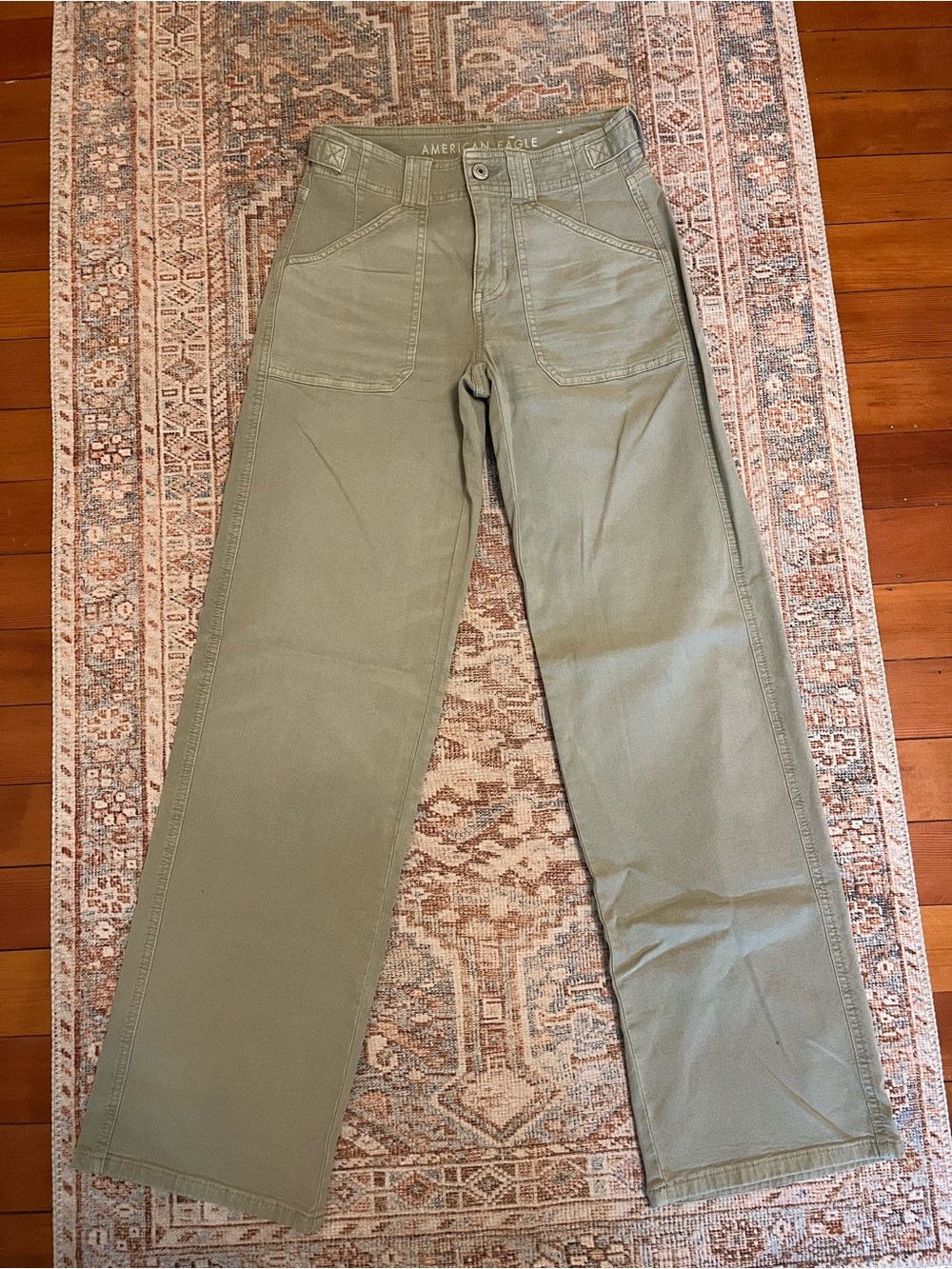 American Eagle Outfitters Light Olive Utility Pants